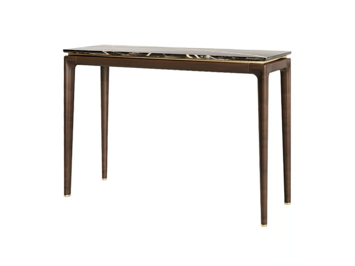 EDEN - Rectangular wooden console table with marble top _ ANA ROQUE INTERIORS